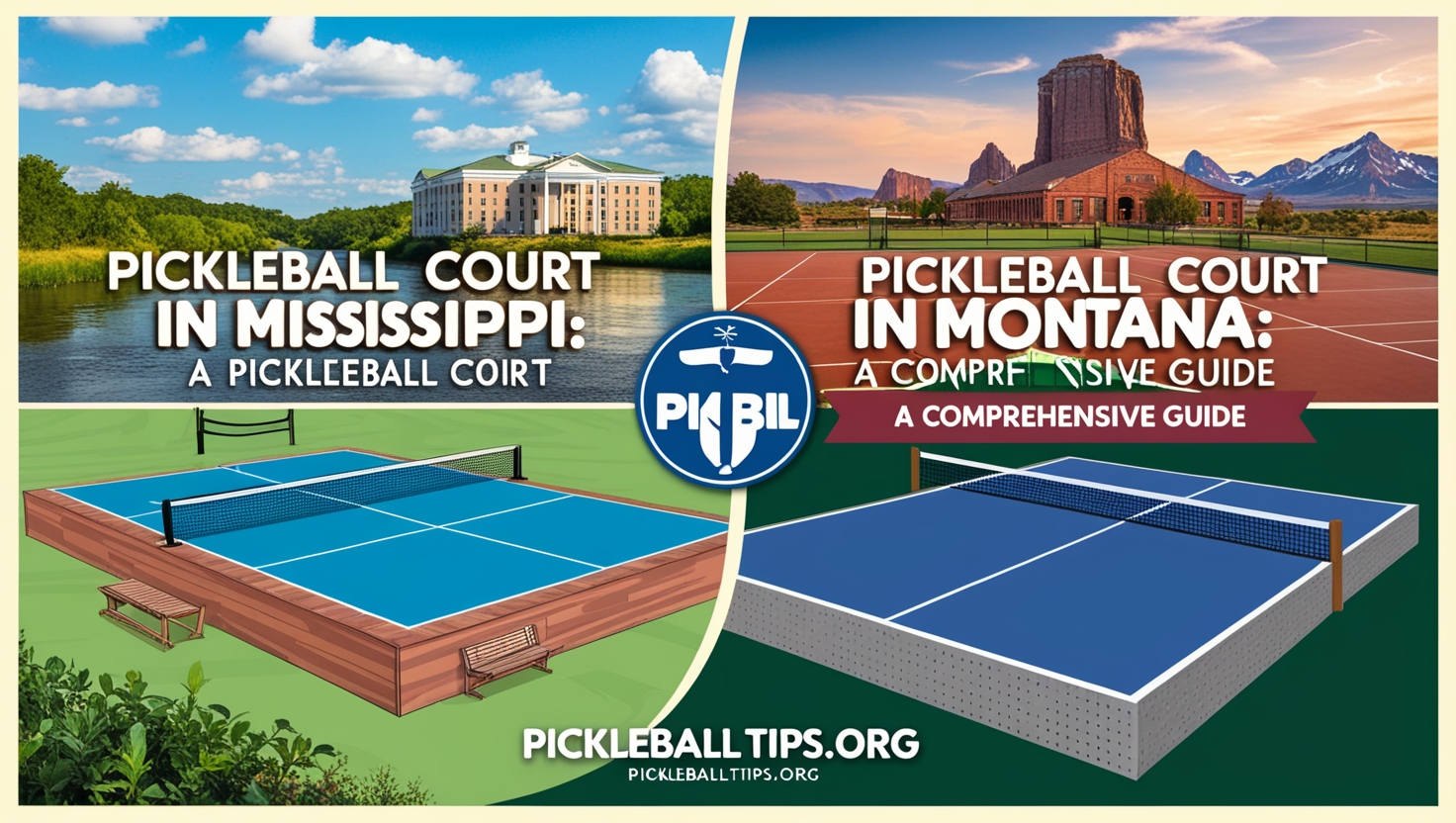 Pickleball Court in Mississippirn