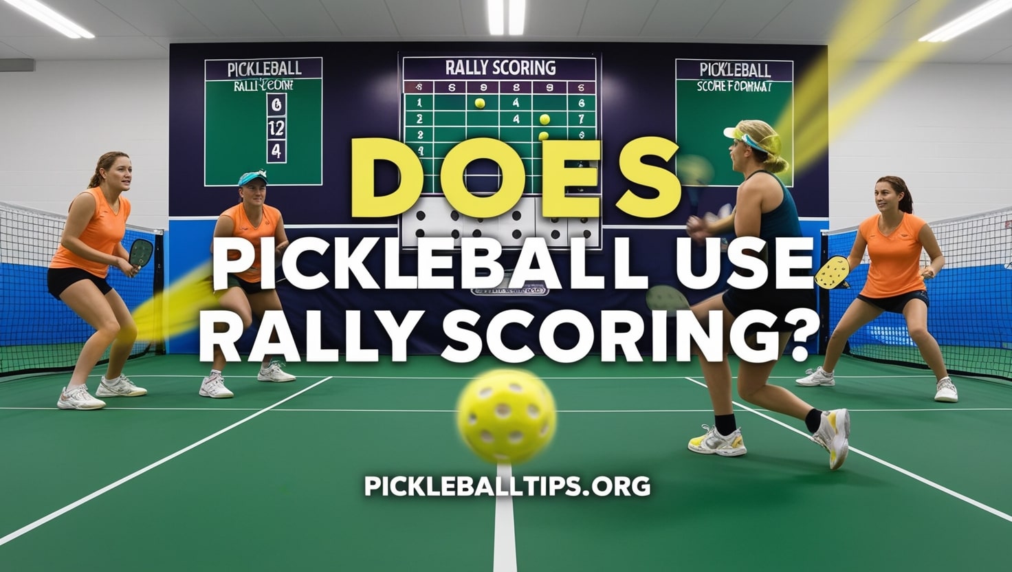 does pickleball use rally scoring